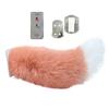 Dynamic Electric Plush Animal Tail For Car Exterior Decor Sound Activated Remote Control USB Charging Furry Tail Ornament