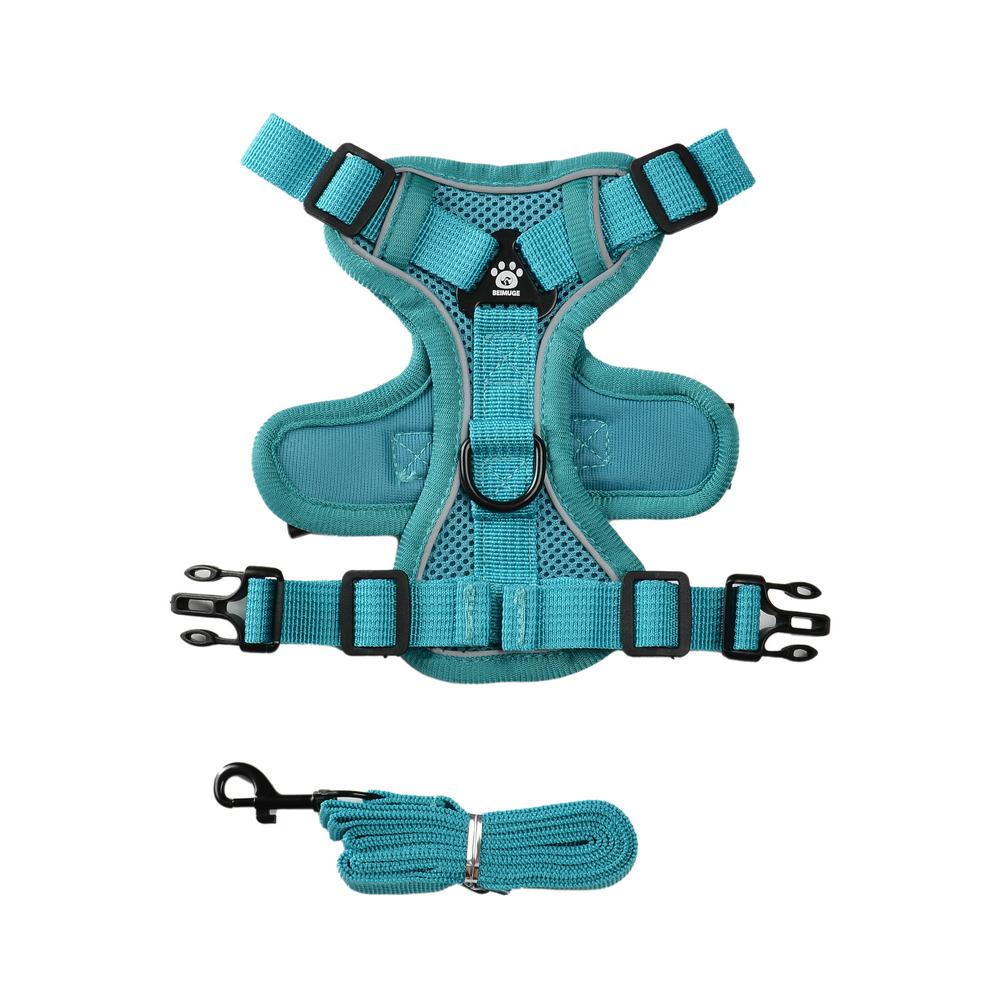 Verstellbares Katzengeschirr Leine für Kleine Mittelgroße Hunde Katzen Reflektierende Ausbruchsichere Geschirre Haustierweste Welpe Kätzchen Kitty Zubehör