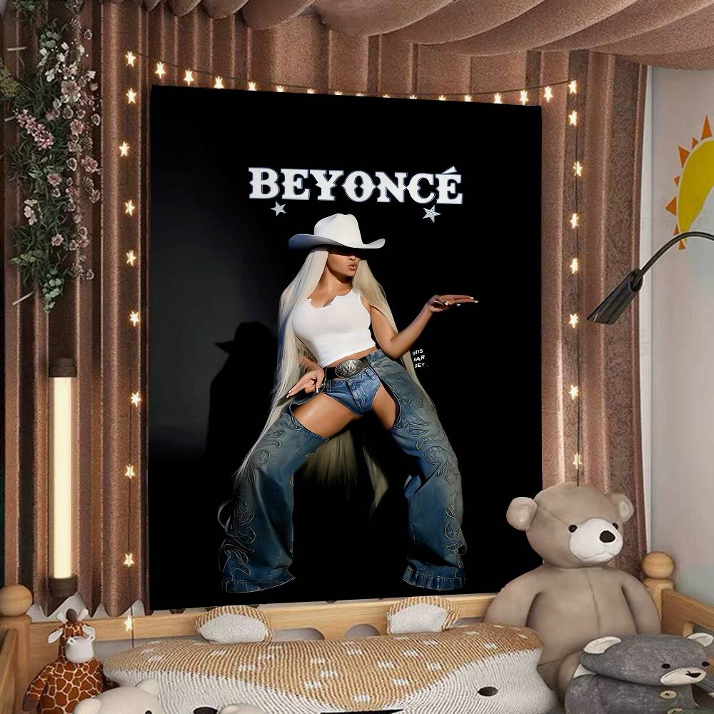 BBeyonce Hot Singer Colorful Tapestry Wall Hanging Bohemian Wall Tapestries Mandala Wall Art Decor