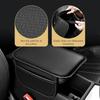 WZP Car Center Console Cover, Leather Middle Console Cover, Waterproof Car Arm Rest Pad with 2 Storage Bags, Universal Auto Interior Accessories for