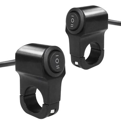 YFFSFDC Motorcycle Switch Waterproof 22mm Headlight Fog Spotlight Handle Switch Easy Installation for Handlebar Auto Bike 2pcs (ON/OFF/ON) 2pcs