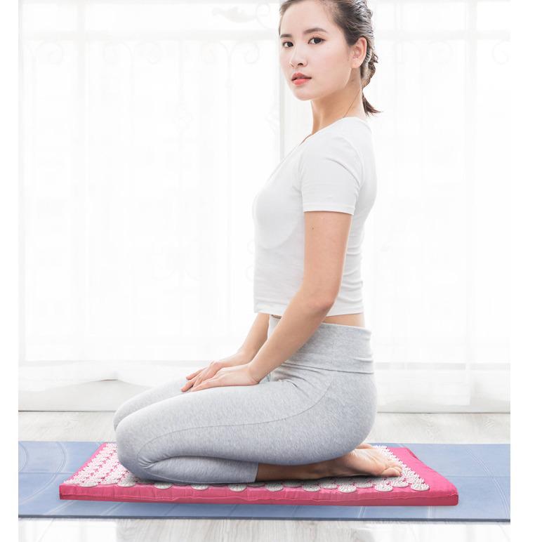Acupuncture Mat & Pillow Set: Acupressure Massage & Yoga Fitness Lotus Mat