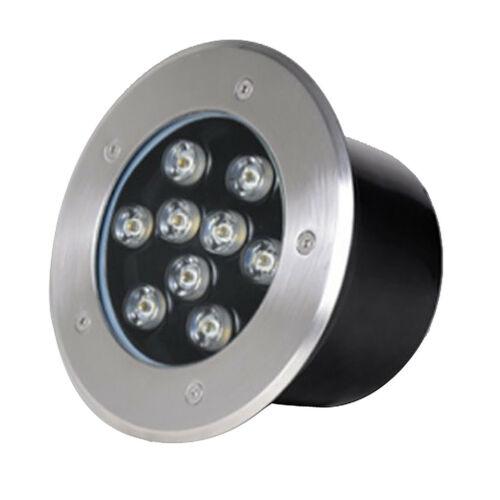 Outdoor Garden Light Stainless Steel Material IP67 White Light 9W LED Underground Light