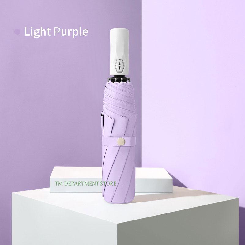 Fully Automatic Folding Umbrella for Travel, UV Protection, Windproof, Waterproof, 3 Folding Umbrellas, UV Protection, Gift for