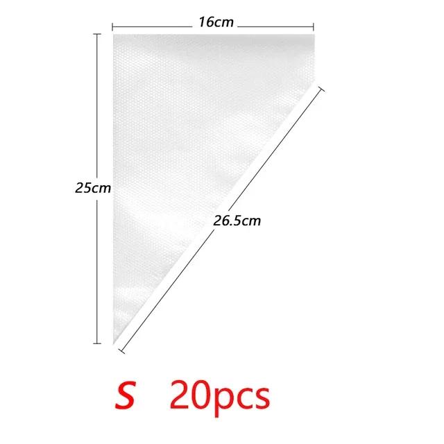 

Disposable Pastry Baking Piping Bag Tools for Cake, Cupcake Confectionery Decorating (100PCS, S/M/L)
