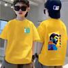 Sommer Kinder T-Shirt Kurzarm Messi Doppelseitiger Druck Lässig Mode Sport T-Shirt Top Kind Y2k Junge Mädchen Kleidung