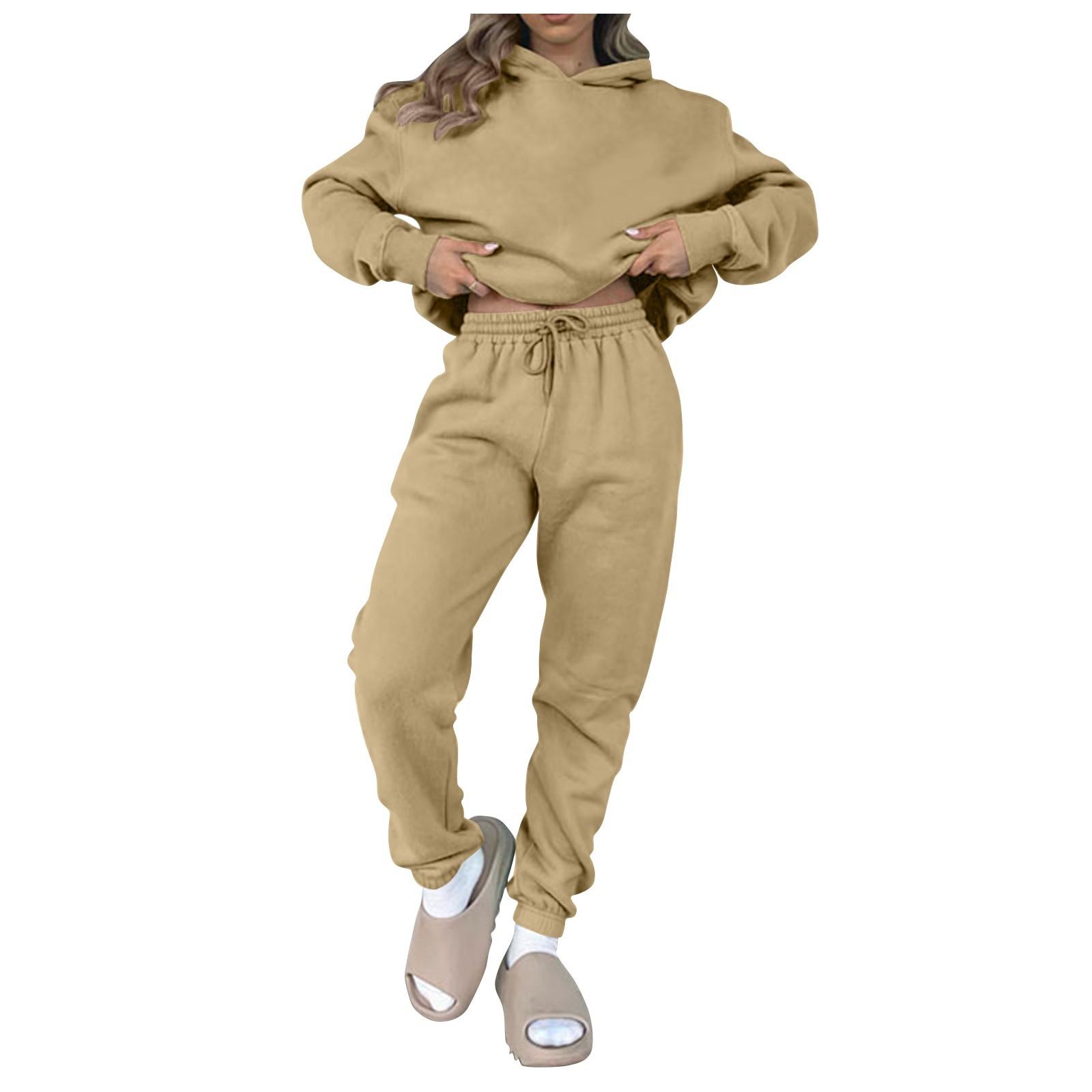 

Женская однотонная блузка с длинными рукавами и эластичным поясом, брюки, два вида спорта XXXL