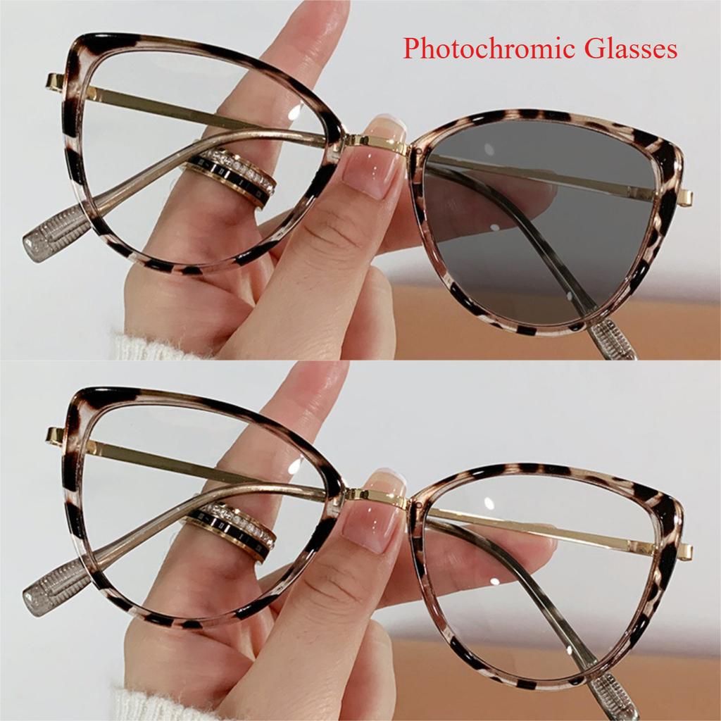 Latest Cat-Eye Frame Stylishy Stylish Anti Blue Light Glasses for Women Color Shift Glasses Color Change Blue Light Blocking Eye Wear