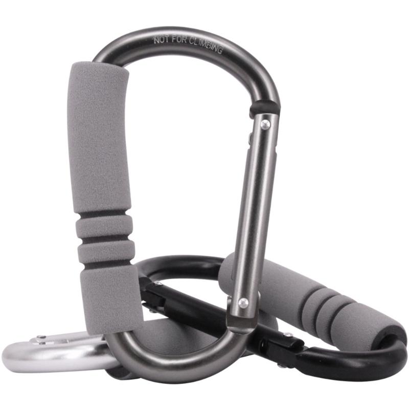 Aluminum Alloys Sponges Shopping Hook D Shaped Carabiner Shopping Bag Hook Clip