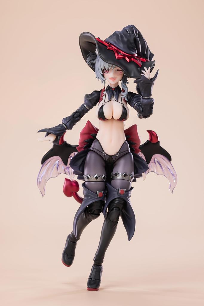 EXSSRION Apprentice Witch Hoshikawa Neko Scale and Alloy Painted Movable Figure [Black] 1/12 PVC, ABS, POM,