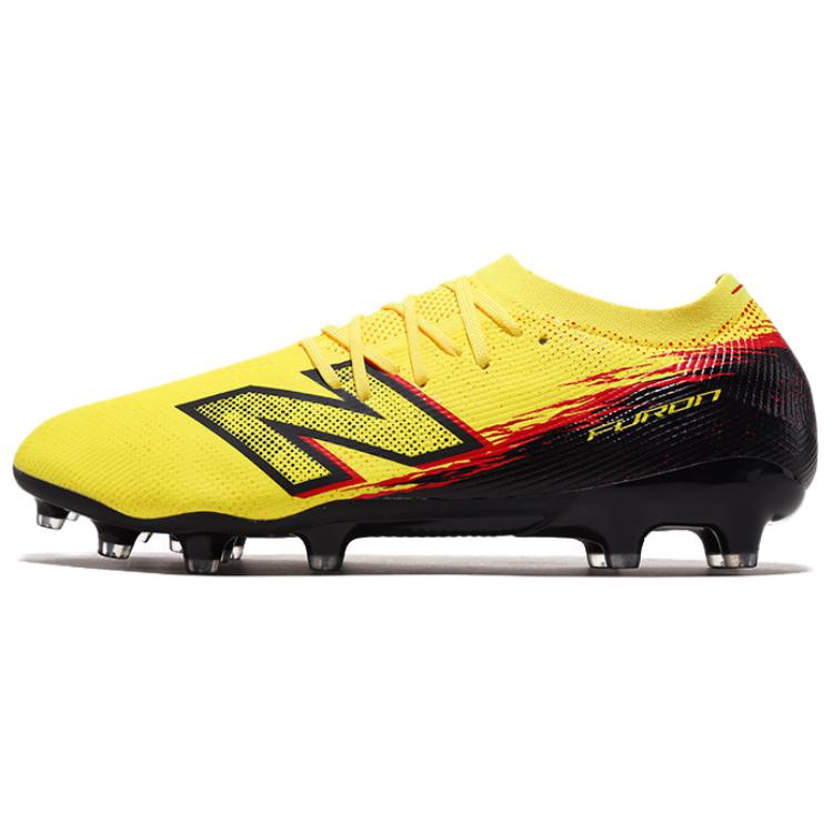 New Balance Furon V8 MG Multi Ground Fabric Cushioning Soccer Shoes Men s Yellow UF1M5X7 39.5