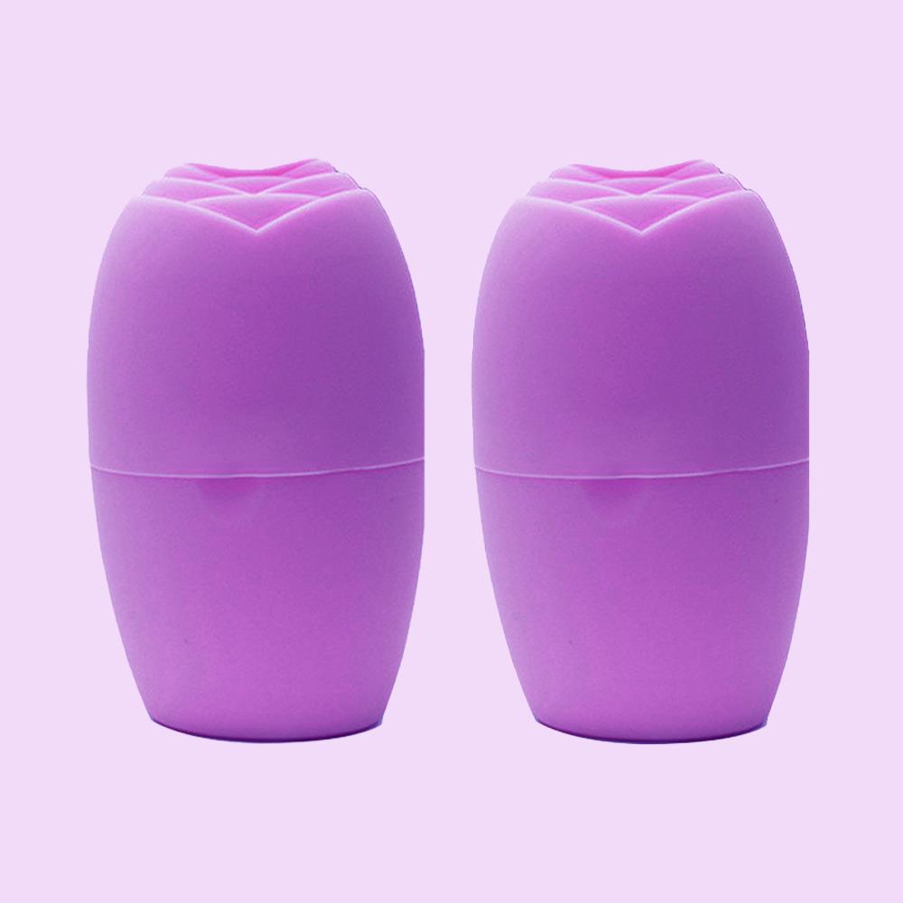 Women's Facial Beauty Rose Ice Pack Ice Tray Massage To Remove Puffiness Ice Mold Roller Massager Silicone Face Pack