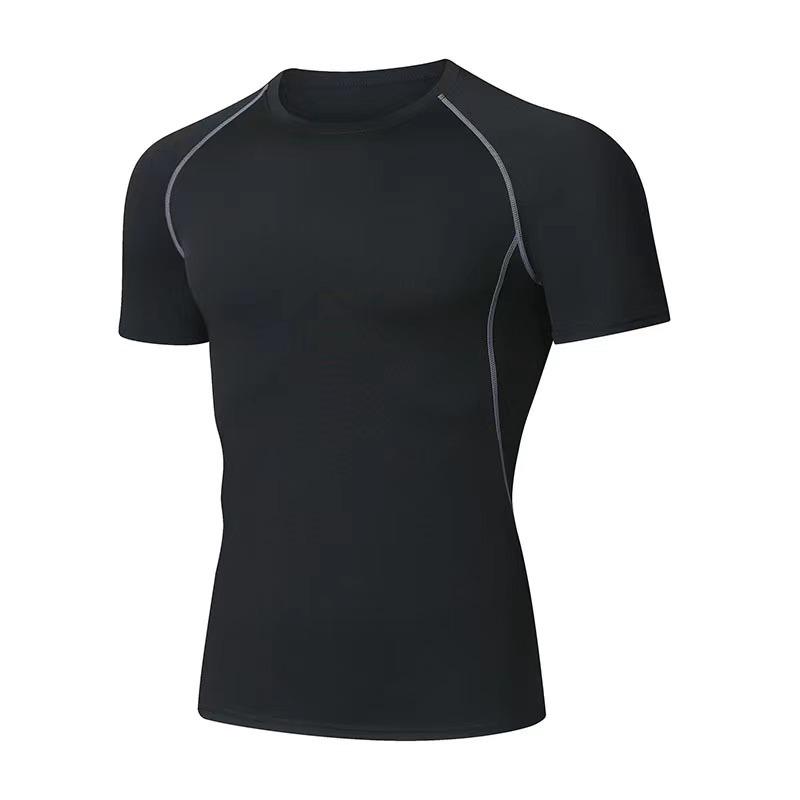 Herren Hochelastischer Schnelltrocknender Feuchtigkeitstransportierender Langarm-Sportanzug für Basketball und Laufen