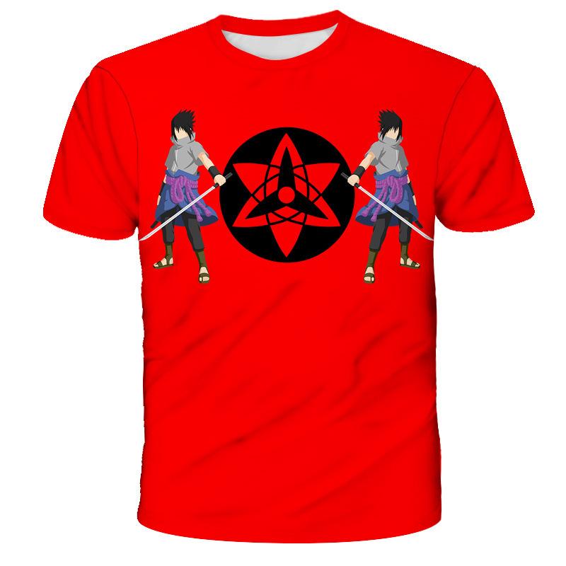 Anime Naruto Summer Men's T-shirt 3D Digital New Casual T-shirt