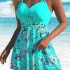 Einteiliger Badeanzug Damen Explosiv Bedruckter Rock Meeresstrand High-End Bikini Badeanzug