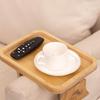 Abay Wooden Sofa Armrest Snack Tray