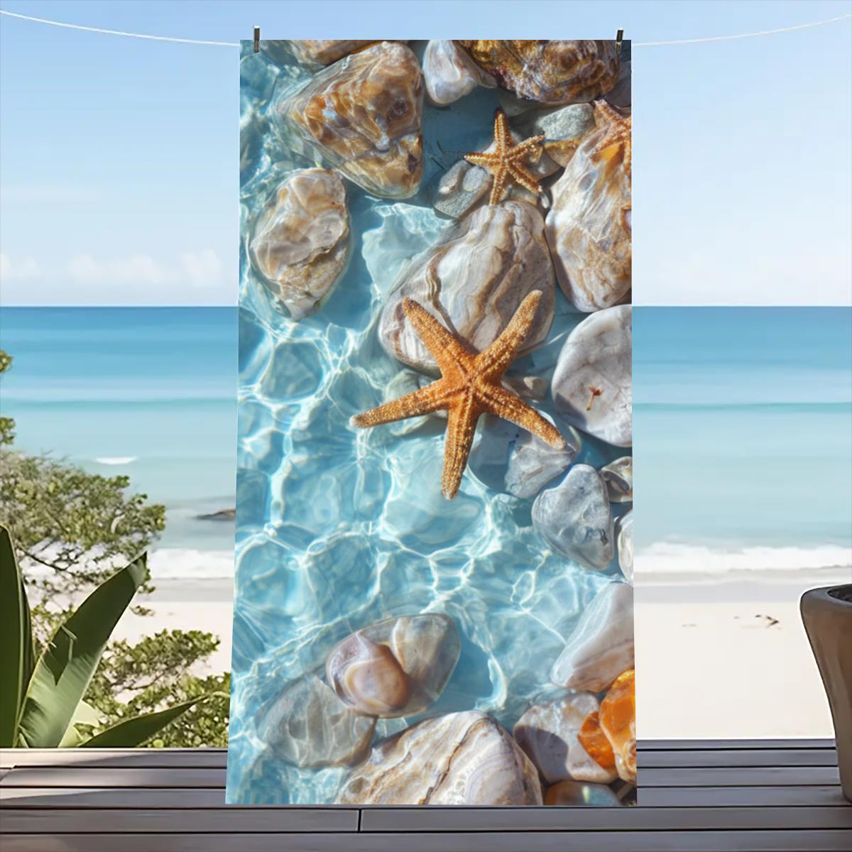 

Красочное пляжное полотенце большого размера для улицы, путешествий, кемпинга, абсорбирующее, пляжные полотенца, супермягкое летнее полотенце для плавания, банное полотенце, море 80x160cm