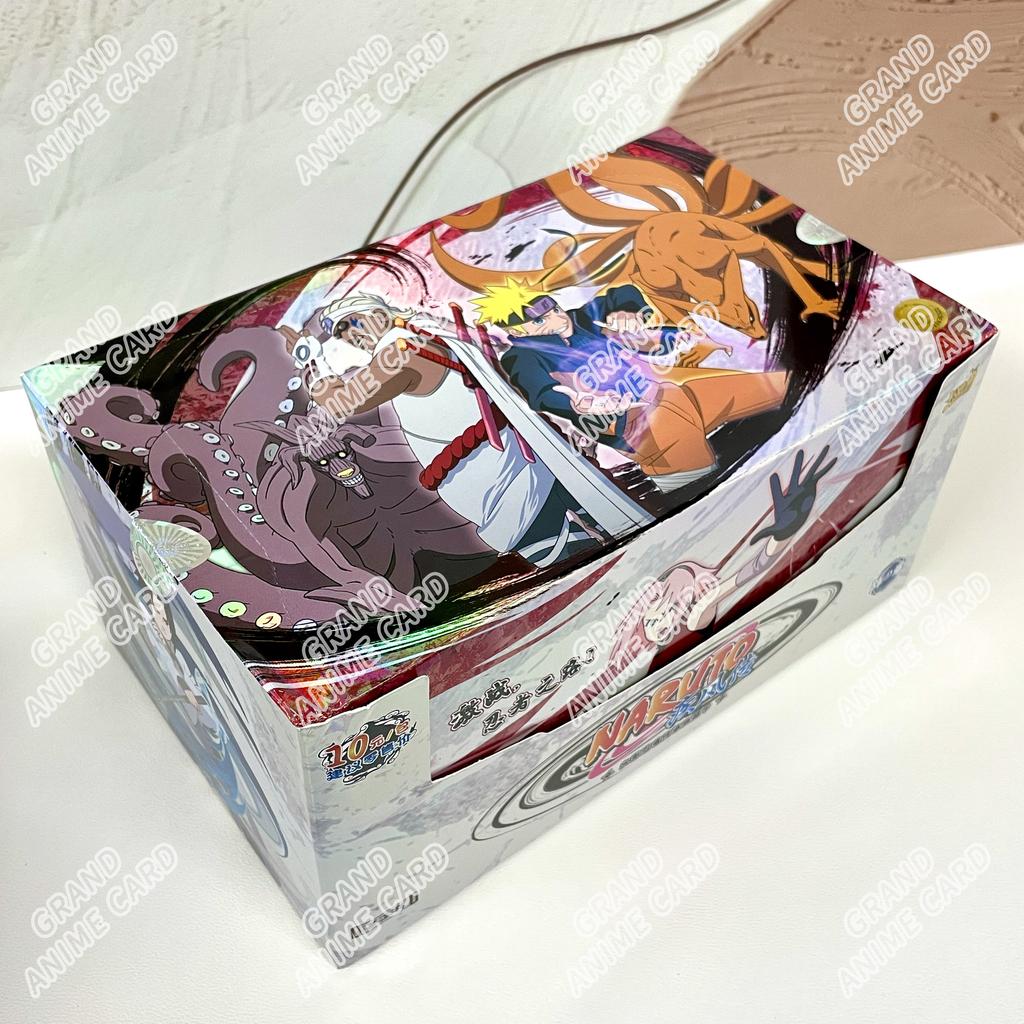 Genuine Naruto Cards T2W9 T4W8 Booster Box Anime TCG Rare SE BP CR MR Ninja World Fight Chapter Collection Kids Toy Gift