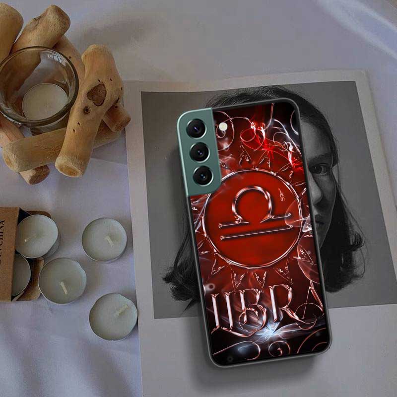 

Чехол для телефона Libra Pisces Virgo Capricorn Aquarius Taurus для Samsung S25 Edge S24 FE Galaxy S22 Ultra S21 Plus S20 S23 S10 Plus C Samsung S23 Ultra