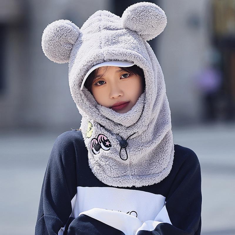 Hats  Men and Women Cycling In Autumn and Winter Warm Hood  Windproof and Cold Winter Motorcycle Full Face Helmet Hat Cover