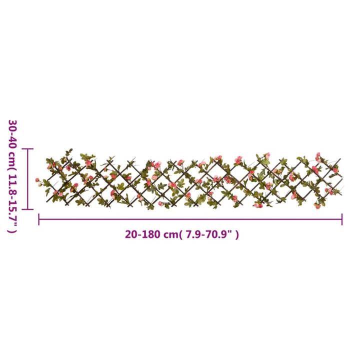 VidaXL Expandable Artificial Ivy Trellis 5 Pcs, Fence Screen, Privacy Screen, Garden Decoration 366577
