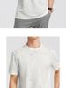 [Ice Silk Imitation Hemp] Langdeng Men's Summer Cool, Breathable, Fashionable Retro Round Neck Printed T-shirt