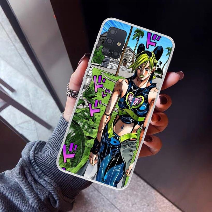JoJo's Bizarre Adventure Jolyne Cujoh Phone Case For Samsung Galaxy A52 A51 A50S A32 A22 A12 A02S A72 A71 A31 A70 A30S Note 20 U