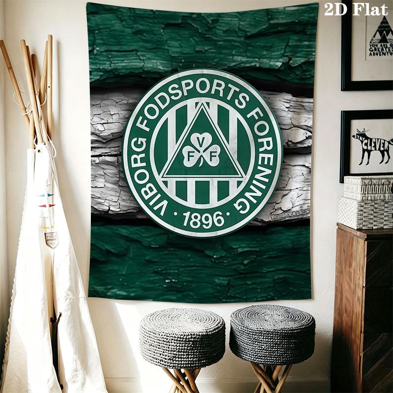 Viborg FF logo Wall Hanging Printed Fabric Blanket Decorative Tapestries for Bedroom Living Room Home Decor