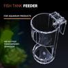 Transparent Acrylic Wall-Mounted Fish Feeder Ring Acrylic Automatic Food Dispenser Fish Tank Aquarium Feeding Tool Accessories+
