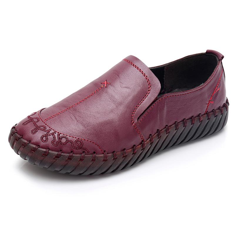 Frühlingsschuhe aus echtem Kuhleder für Damen, Slip-on-Designer, hochwertige Damen-Loafer, lässige Oxford-Wohnungen, Damen-Mokassins