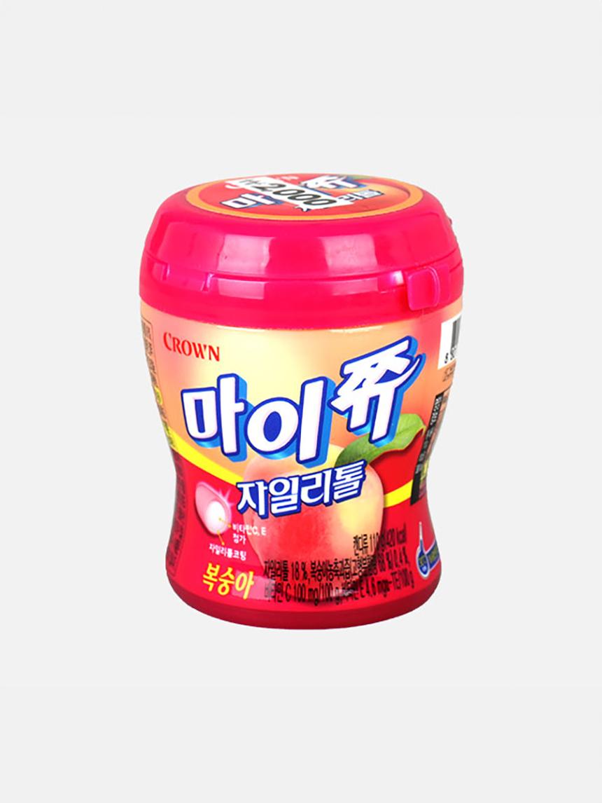 Crown MyChew Xylitol Peach Chewy Candy 110g 1ea