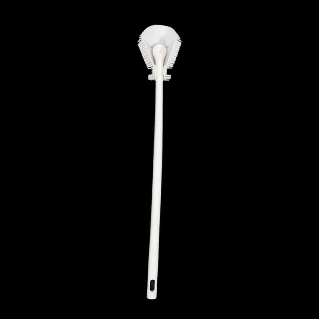 Silicone Cup Brush Head Long Handle Cup Scrubber White Kitchen Cleaning Tool Wineglass Bottle