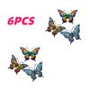 6pcs Metal Butterfly Iron Wall Art Decor Home Wall Decoration Garden Living Room Bedroom Kitchen Porch Wall Hanging Sculptures