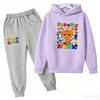 Kids' Hoodie and Pants Set for Boys and Girls - Anime Character Sweatshirt, Spring and Autumn Kids' Outfit