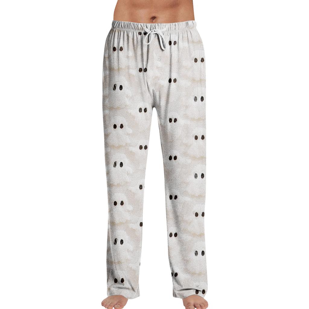 Anime-Pyjamahose, Nachtwäsche, lässige Hose mit Kordelzug und elastischer Taille, bequeme, gerade, lockere Yoga-Hose
