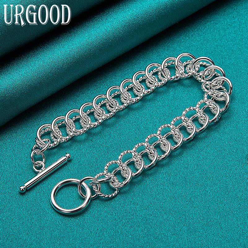 Bracelet en argent Sterling 925 pour femmes et hommes, cadeaux de mariage, bijoux à la mode