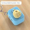 Cute Kawaii Cat Fidget Keychain Stress Relief Toy with Pressable Paw Playful Sound for Bag Decor Small Gifts