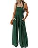 Azura Exchange Smocked Sleeveless Jumpsuit with Pockets