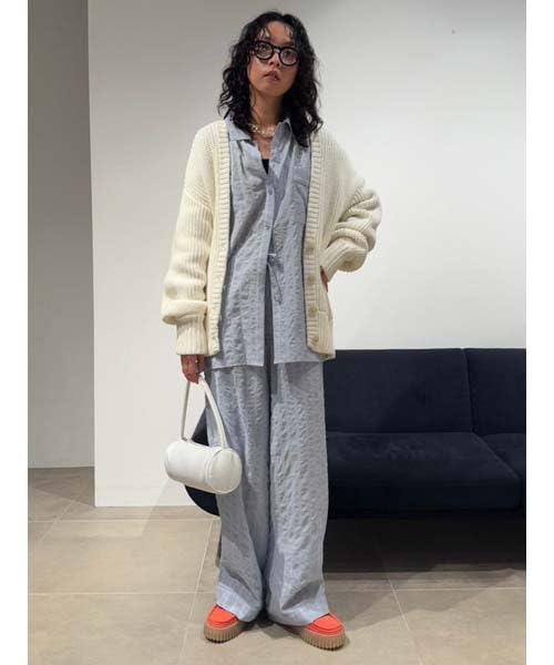 Emi LBLU Women's Semi-Sheer Pajama-Like Pants, 13WFP251070,