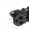 US-style Double Socket 20A 125V E-09 Wiring Lock Connector Durable Fireproof for Home Commercial Electrical Wiring Use
