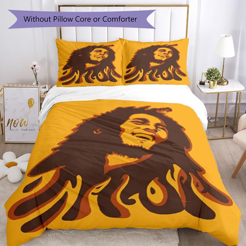 Bob Marley Quilt Cover Set Suitable for Guest Room Lightweight Christmas Gift