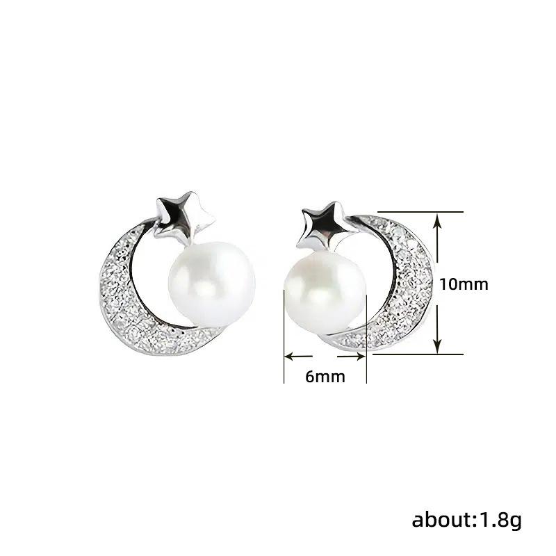 Summer Niche Design Xingyue Earrings, Xingyue Pearl Earrings, Dongdaemun Trinkets In Korea