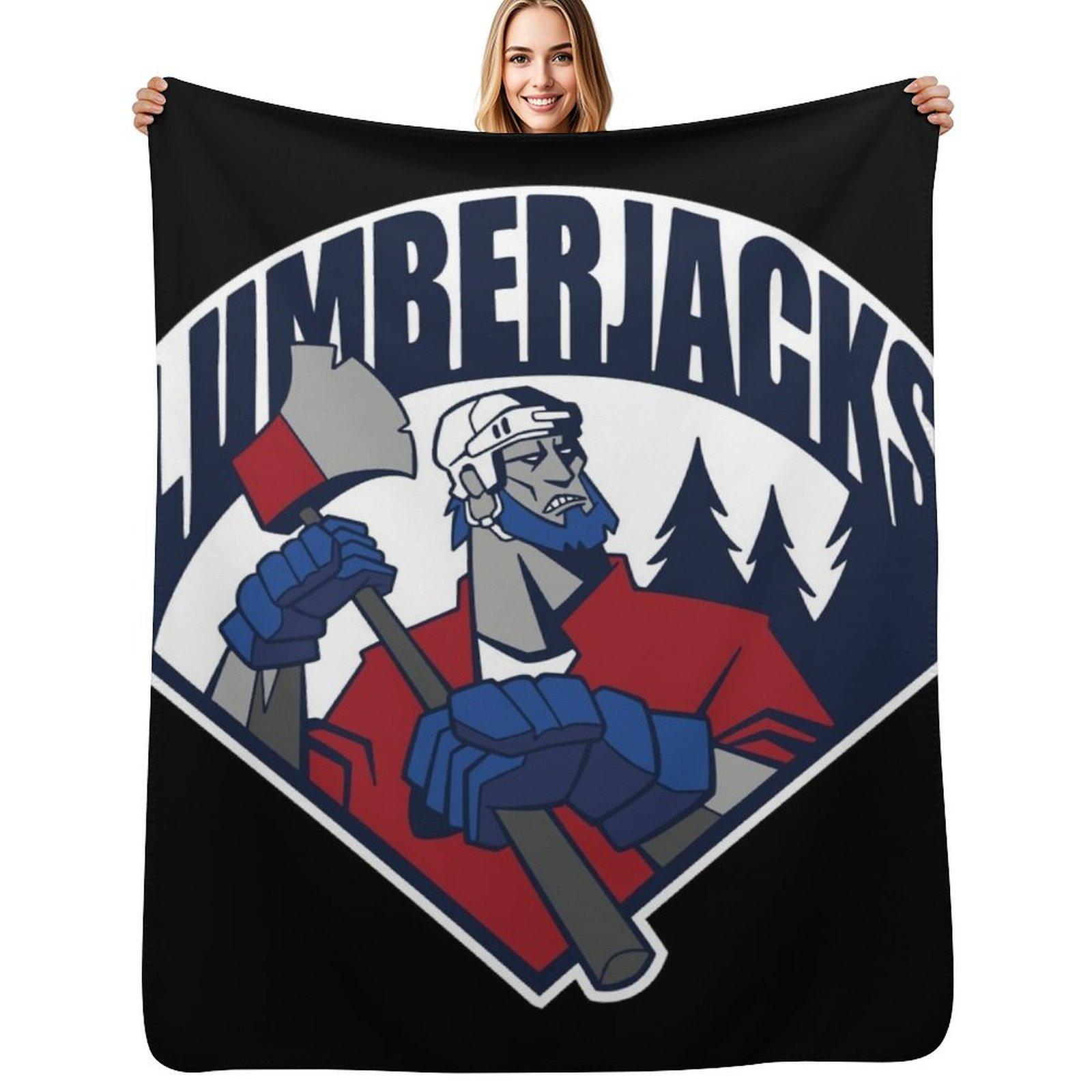 South Shore Lumberjacks Throw Blanket Durable Warm Blanket for Daily Home Use Size: 75*100cm, Weight: 230 GSM