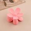 Large Size 7cm Fashion Flower Hair Claws Colourful Ponytail Hair Accessories Matte Hair Claw Clips For Women Girls