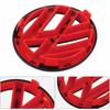 For VOLKSWAGEN VW 137mm ABS Car Front Grille Emblem & 110mm Rear Trunk Lid Badge For VW Volkswagen Golf 6 golf6 MK6 GTI 2010-201