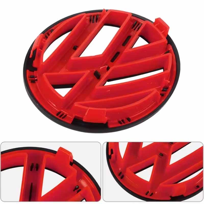 For VOLKSWAGEN VW 137mm ABS Car Front Grille Emblem & 110mm Rear Trunk Lid Badge For VW Volkswagen Golf 6 golf6 MK6 GTI 2010-201