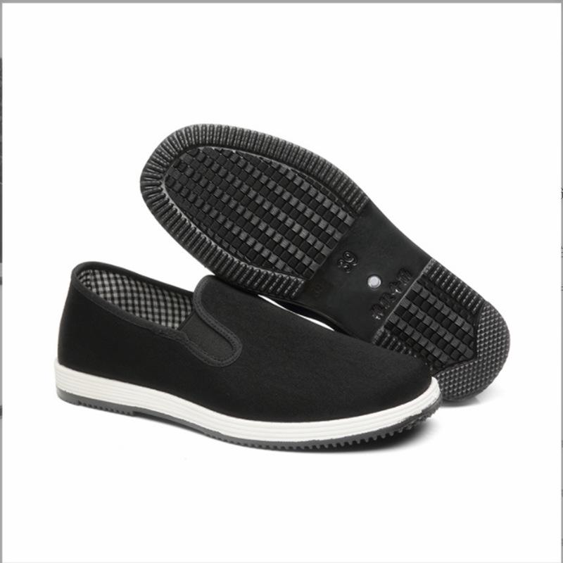 Spring and summer cloth shoes men's old Beijing cloth shoes single shoes men's driving work men's black cloth shoes mountaineering shoes non-slip labo