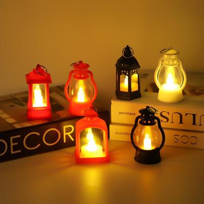 Vintage Mini Lantern: Palace-Style Bedside Night Light Ornament for Christmas Atmosphere