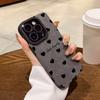 Neue Luxus Schwarzes Liebesherz Weiche Handyhülle Für iPhone 17 16 15 14 13 12 11 Pro Max 17 Air 16E X XR XS Stoßfeste Lederhülle