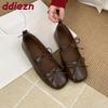 Mode Mode Schleife Damen Ballerinas Slipper Schuhe Damen Quadratische Zehenpartie Schuhe Weiche Flache Damen Mary Janes Ballerinas Schuhe